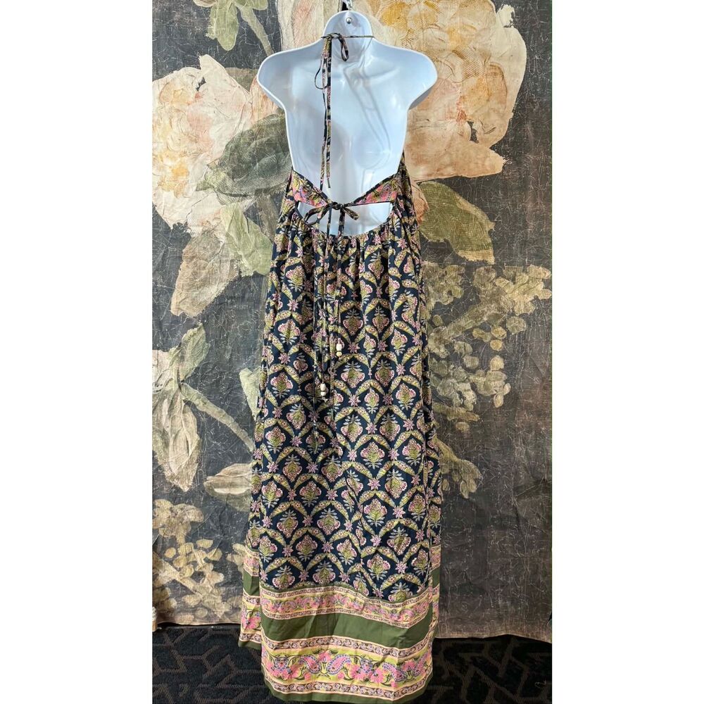 New Free People Sorrento Stroll Printed Maxi Dress Size L - Picture 12 of 14